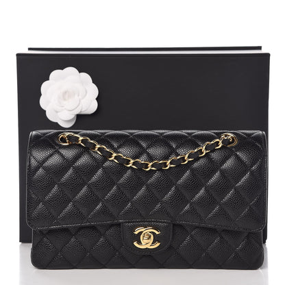 Chanel Caviar Quilted Medium Double Flap Black 9 of 9