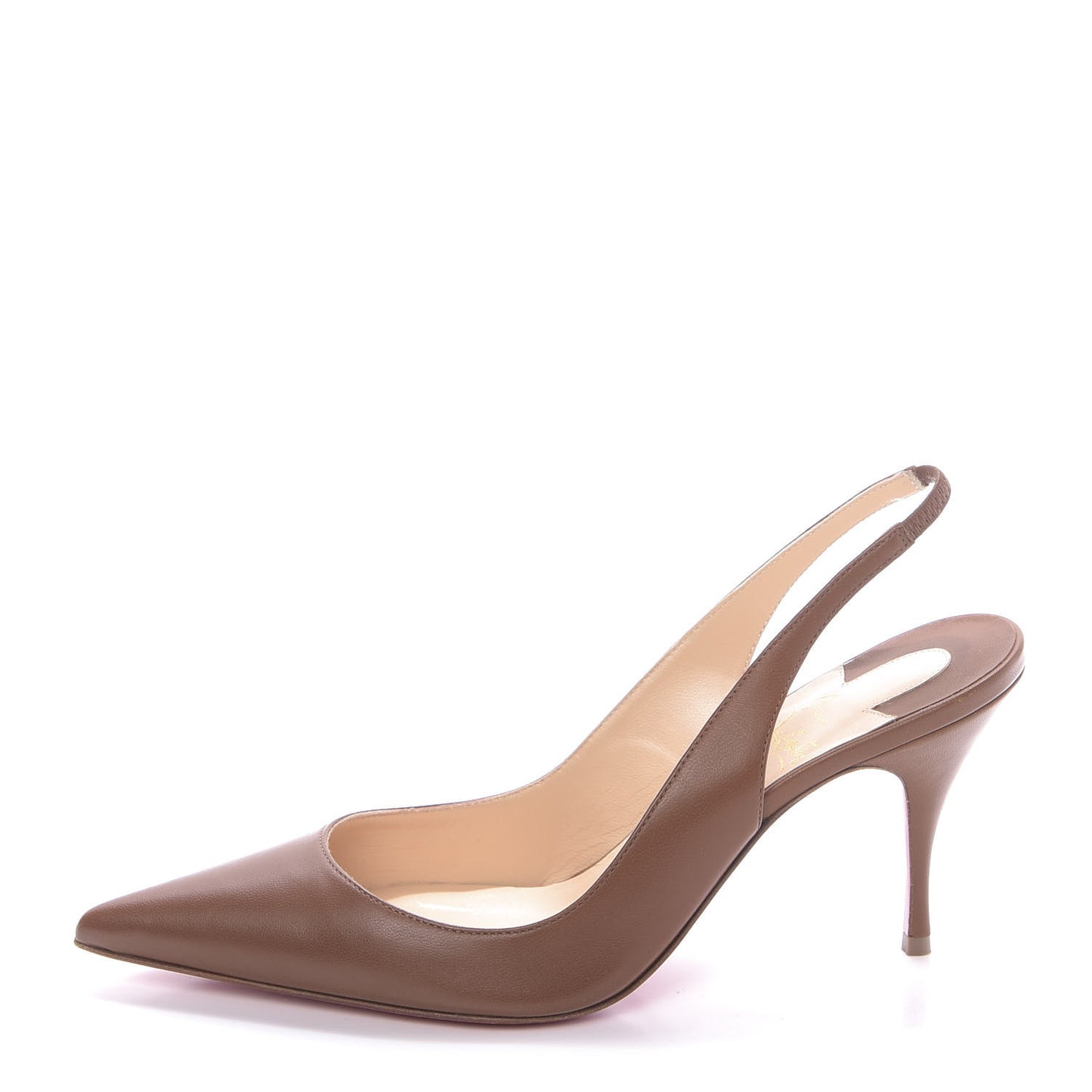 Nappa Clare Sling 80 Pumps 37 Cafe Creme