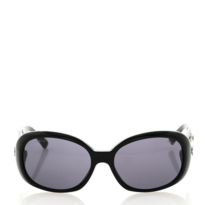 Chanel Camellia CC Sunglasses 5113 Black 2 of 10