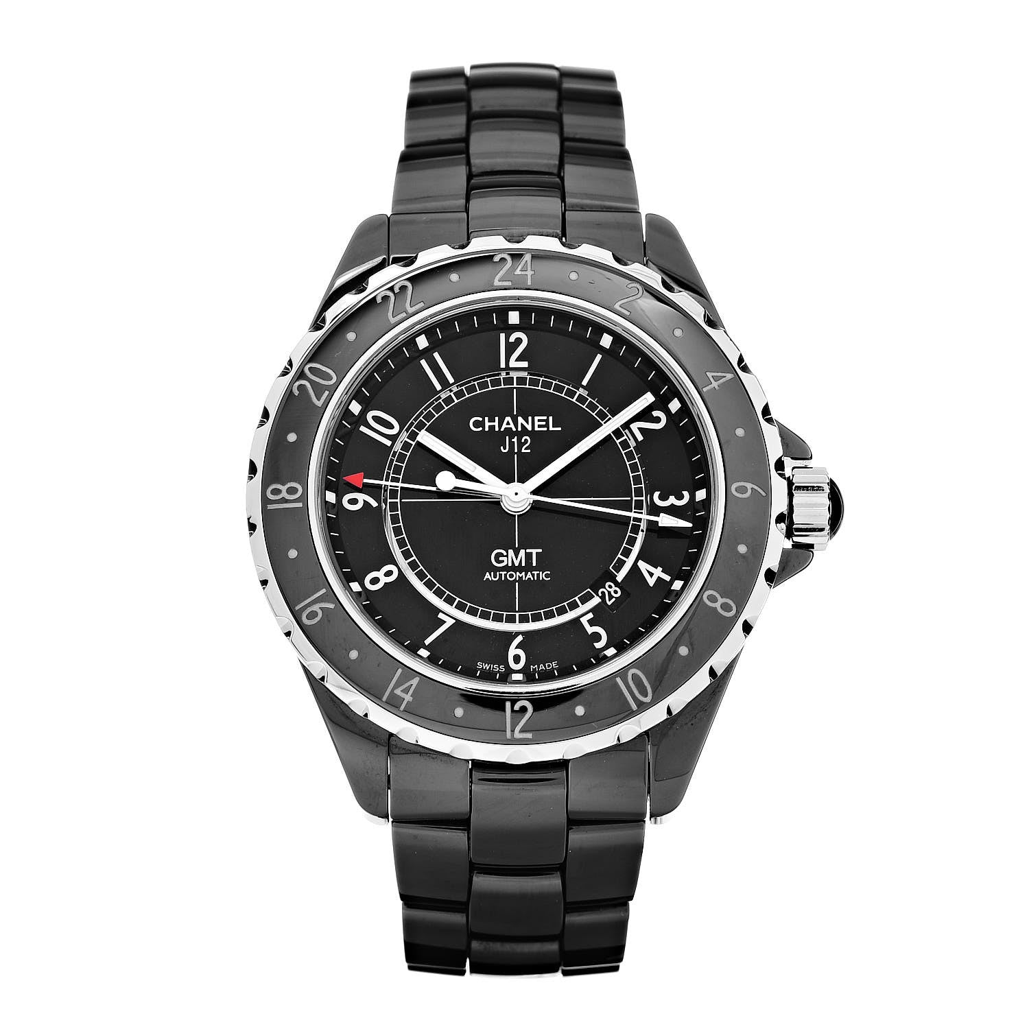Chanel Stainless Steel Ceramic 41mm J12 GMT Automatic Watch Black 1 of 8