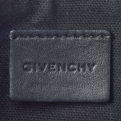 Givenchy Texutured Coated Canvas Rottweiler Print Medium Cosmetic Pouch Black 8 of 11
