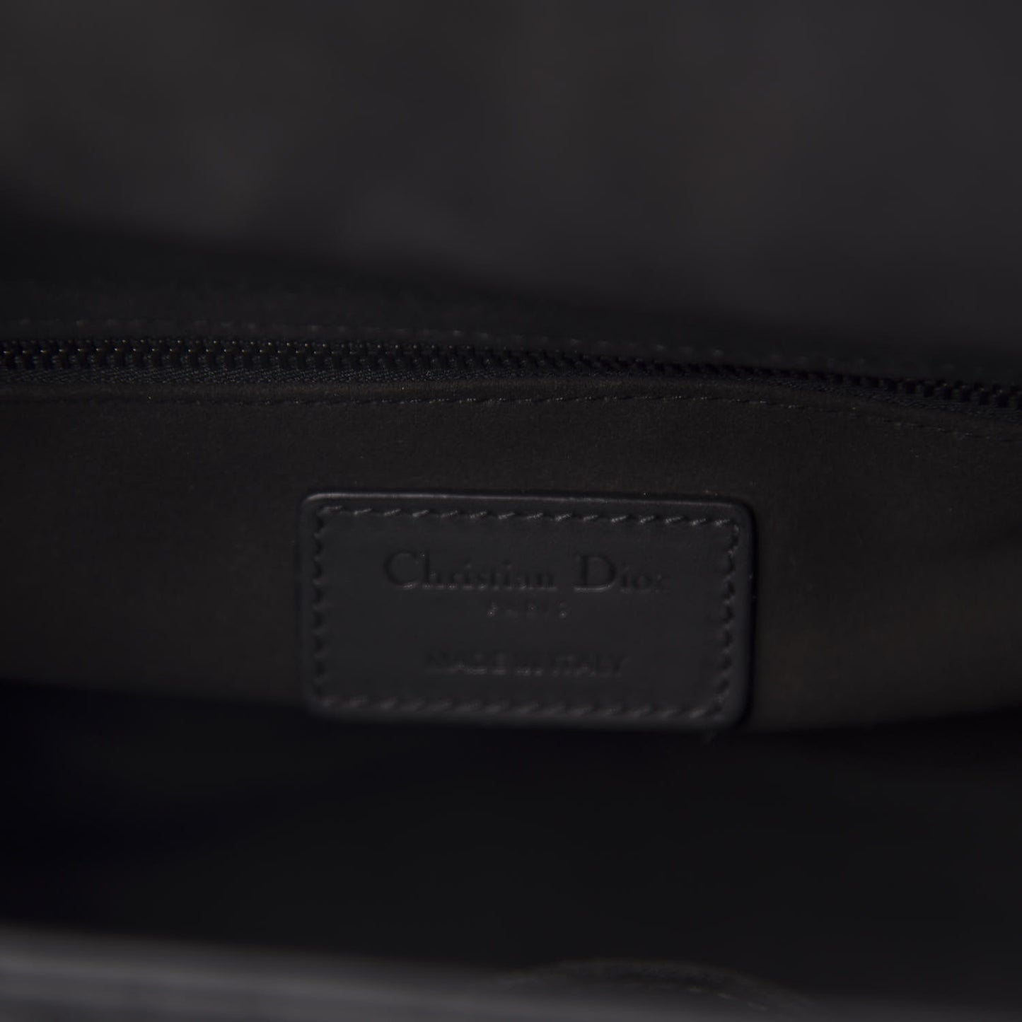 Ultra Matte Calfskin Cannage Medium Lady Dior Black
