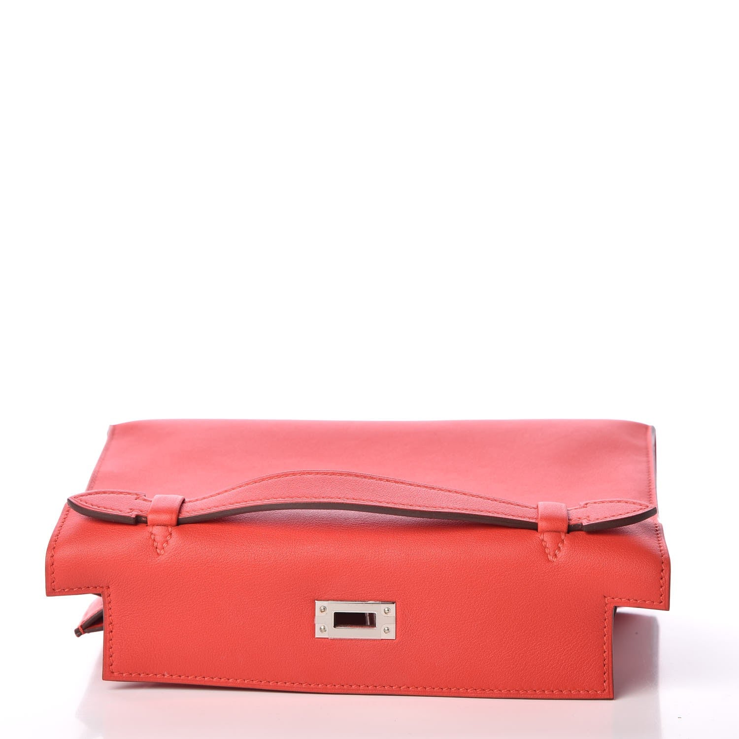 Hermes Swift Kelly Pochette Clutch Rouge Tomate 10 of 26