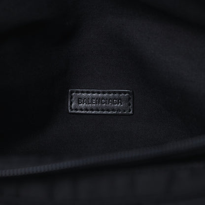 Balenciaga Casual Nylon Green Logo Embroidered Explorer Beltpack Black 6 of 10