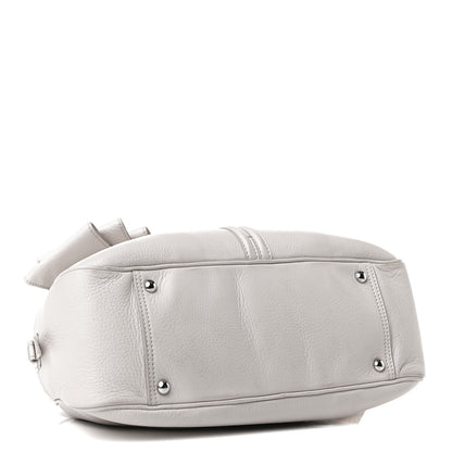 Saint Laurent Calfskin Small Y Bow Tote White 5 of 15
