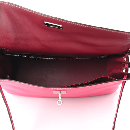 Hermes Epsom Candy Kelly Retourne 35 Rose Tyrien Rubis 5 of 14