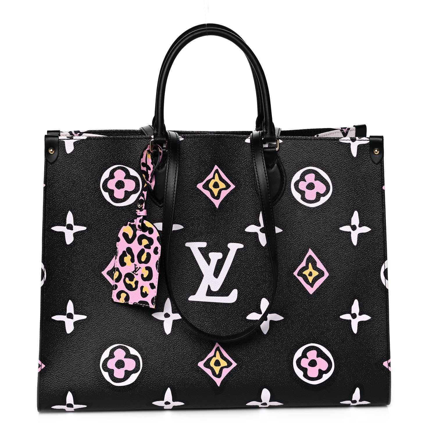 Louis Vuitton Monogram Giant Wild At Heart Onthego GM Black 1 of 2