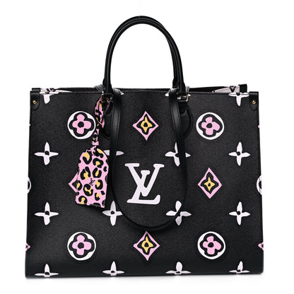 Louis Vuitton Monogram Giant Wild At Heart Onthego GM Black 1 of 2