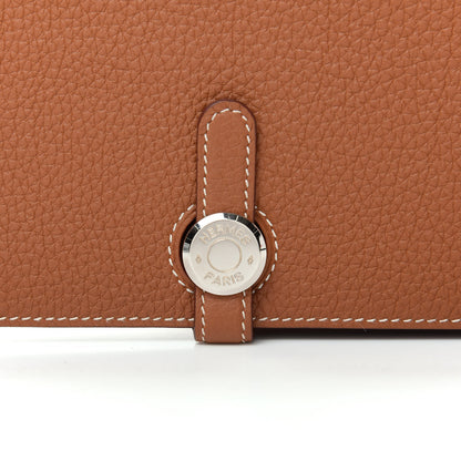Hermes Togo Dogon Recto Verso Wallet Gold 6 of 8