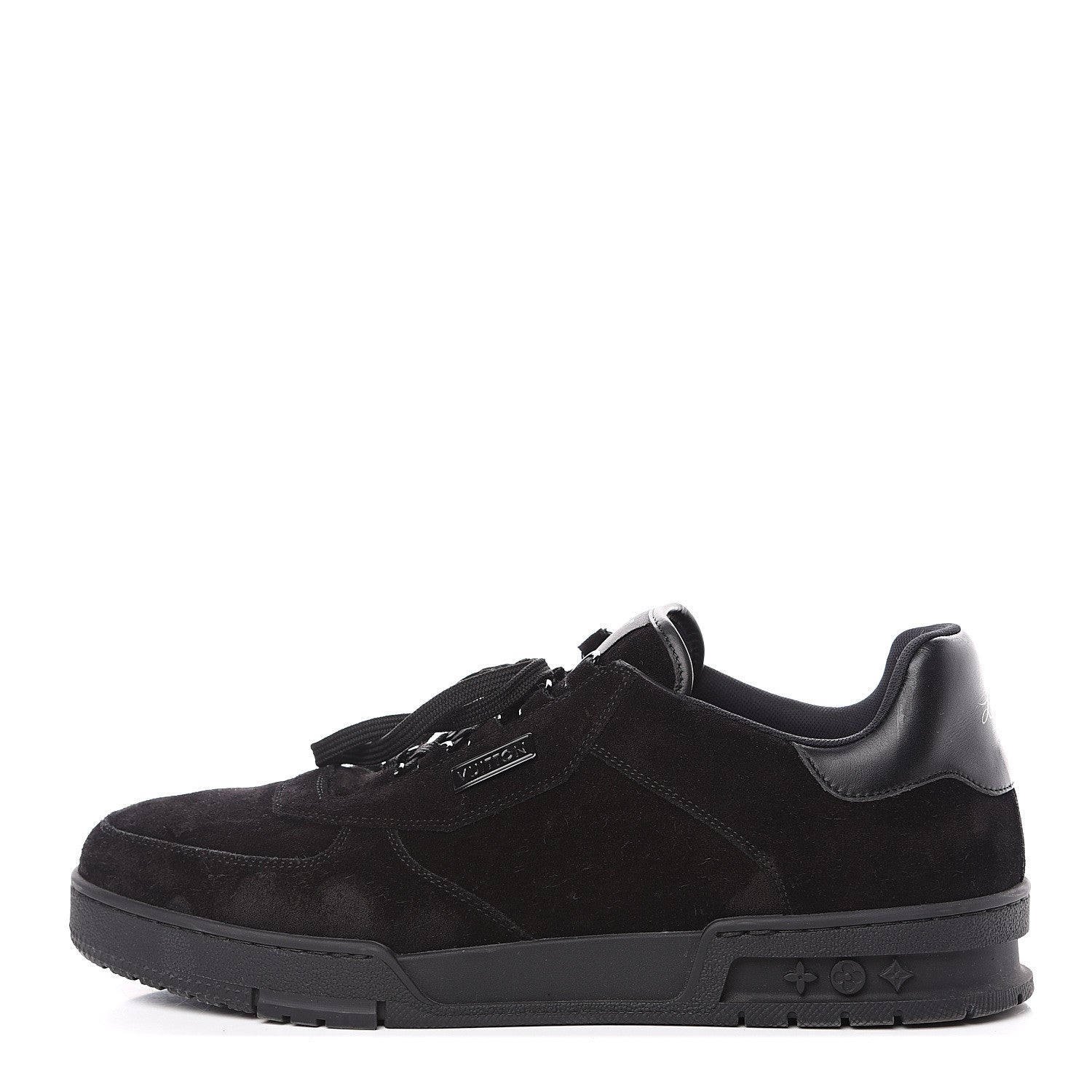 Louis Vuitton Suede Uniform Sneakers 10.5 Black 1 of 8