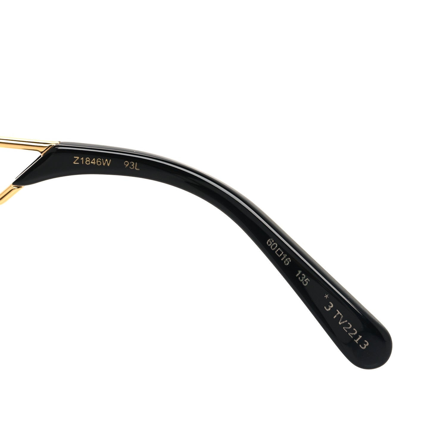 Louis Vuitton Acetate LV Link Sunglasses Z1846W Black 6 of 7