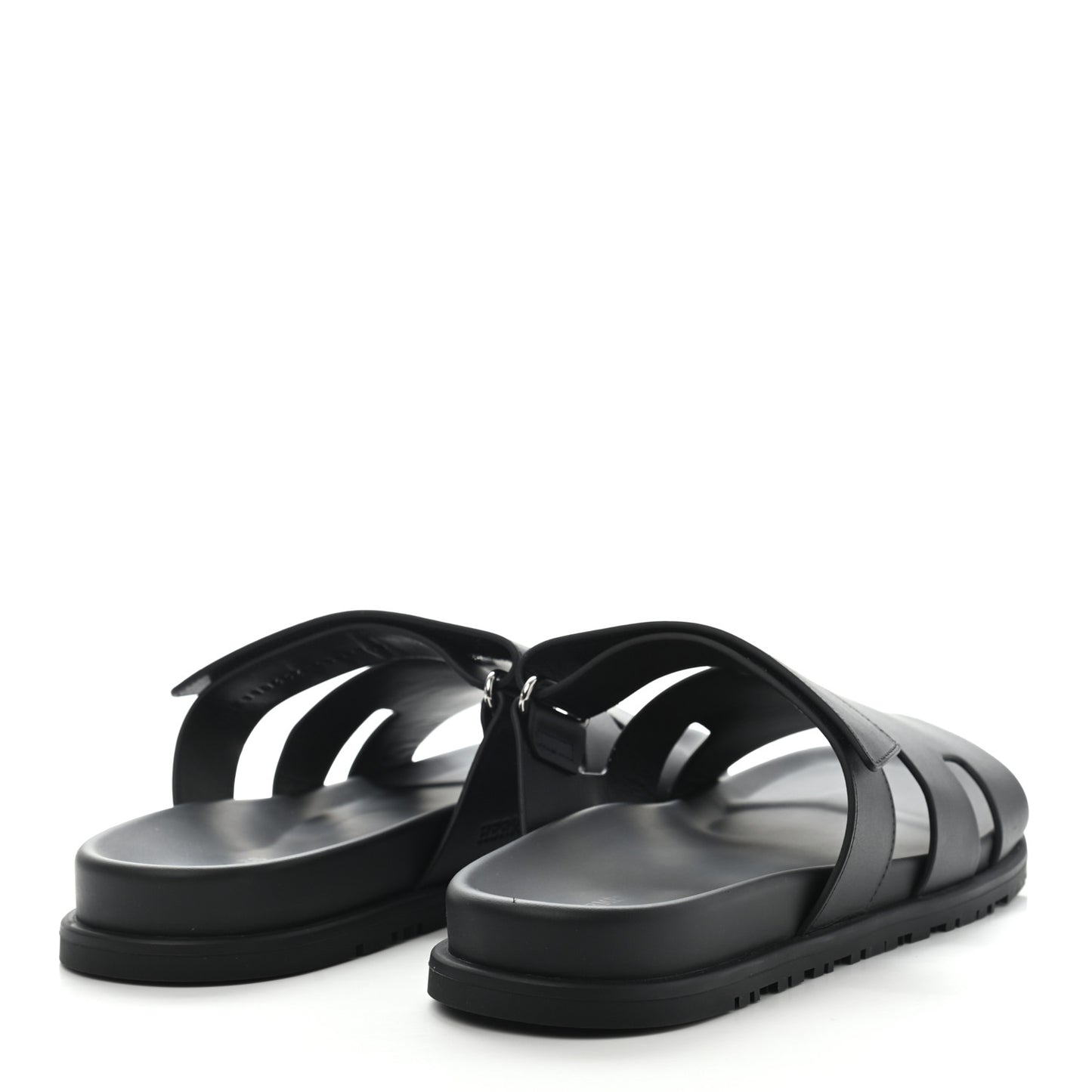 Calfskin Mens Chypre Sandals 45 Black