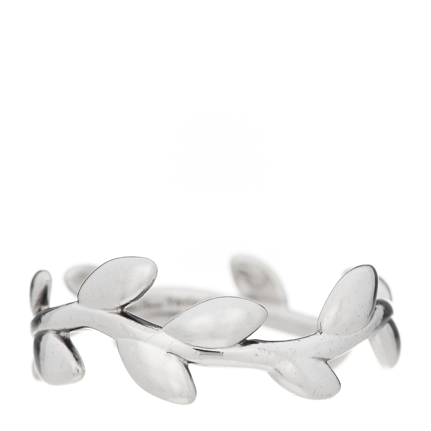 Sterling Silver Narrow Paloma Picasso Olive Leaf Band Ring 52 6