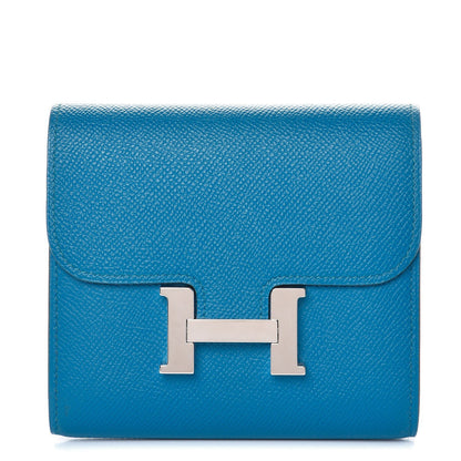 Hermes Epsom Constance Short Wallet Bleu Zanzibar 1 of 8