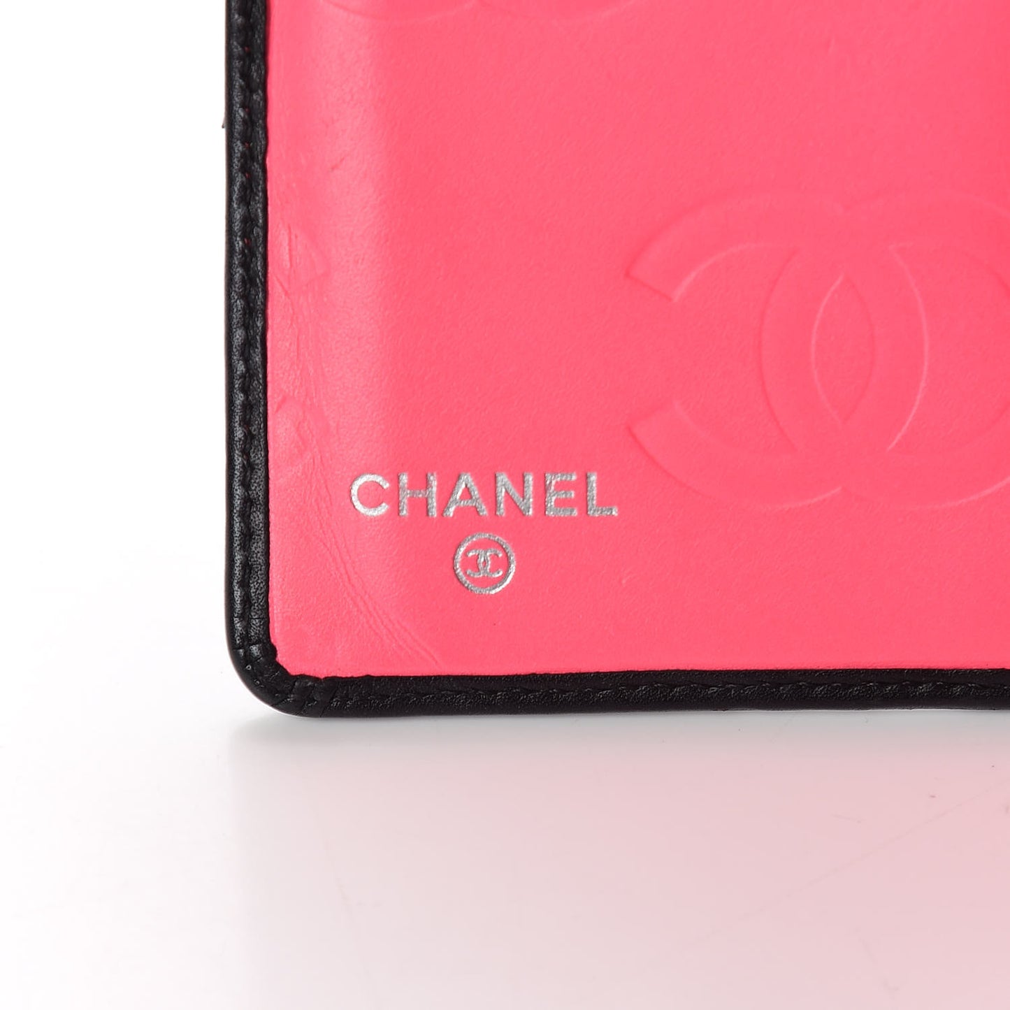 Calfskin Cambon Zipped Pocket Wallet Black