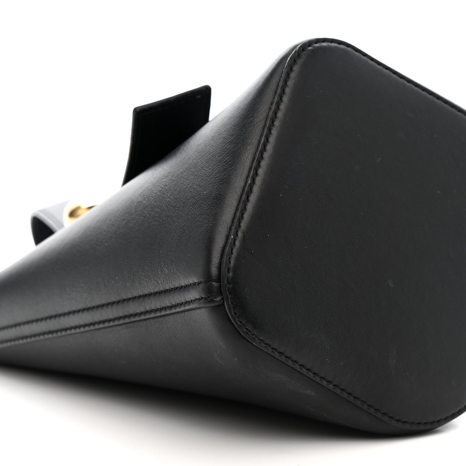 Loewe Soft Grained Calfskin Mini Pebble Bucket Bag Black 8 of 13
