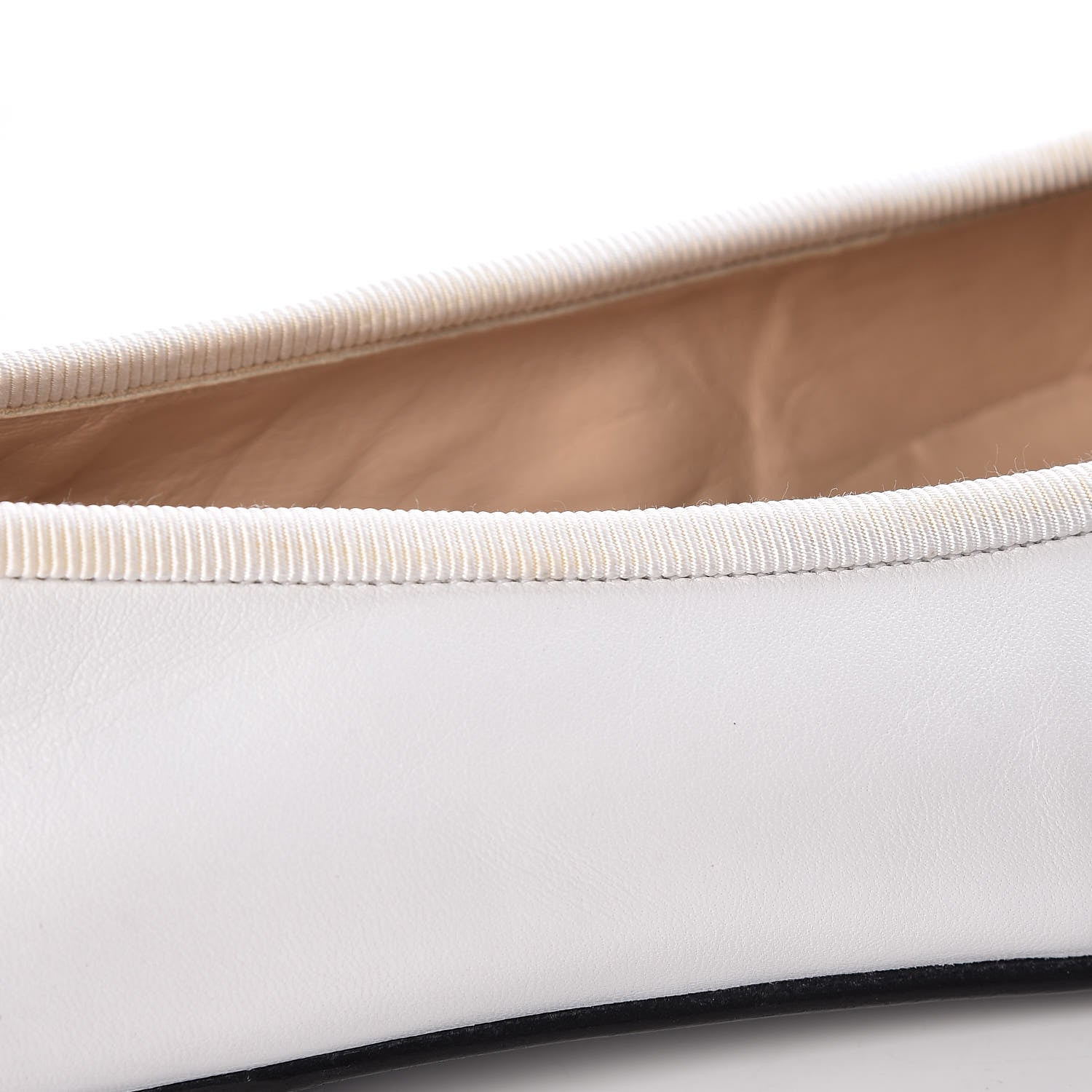 Chanel Lambskin Cap Toe Ballerina Flats 39 White Black 19 of 19