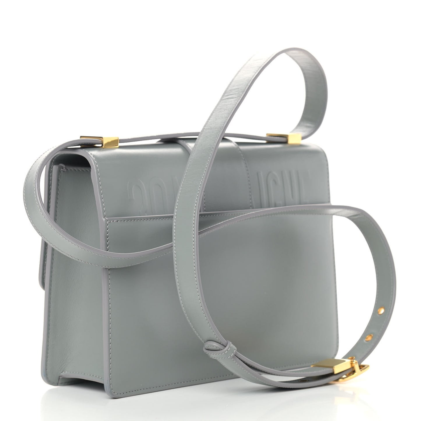 Smooth Calfskin 30 Montaigne Flap Bag Gray
