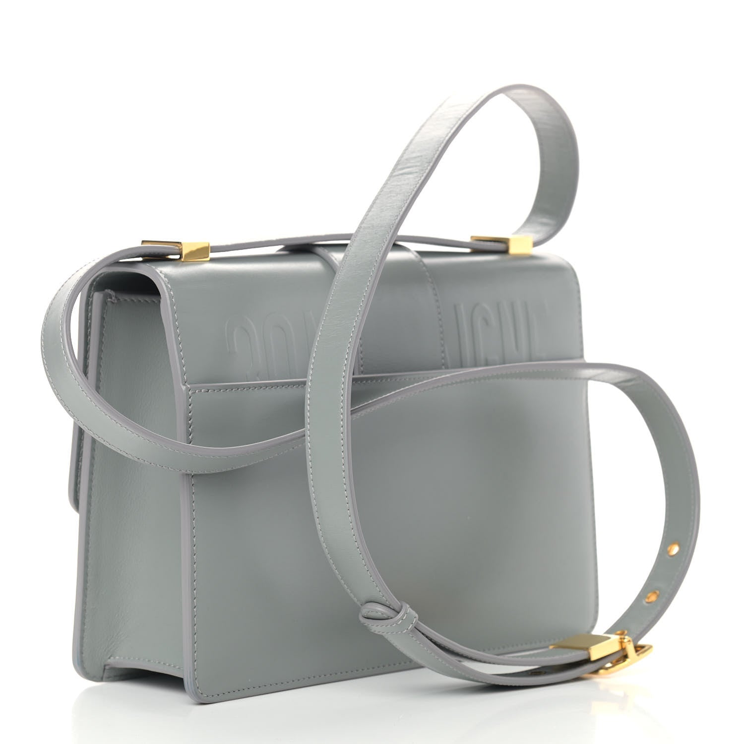 Christian Dior Smooth Calfskin 30 Montaigne Flap Bag Gray 3 of 13