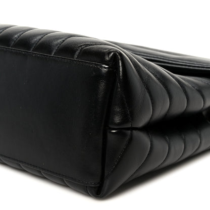 Saint Laurent Calfskin Y Quilted Monogram Medium Loulou Chain Satchel Black 10 of 11