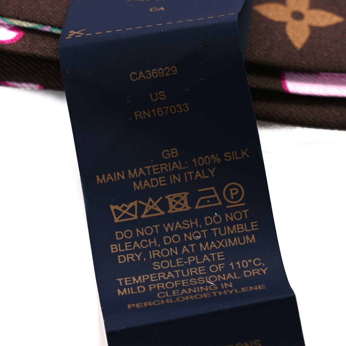 LV X TM Silk Monogram Cherry Blossom BB Bandeau Tan