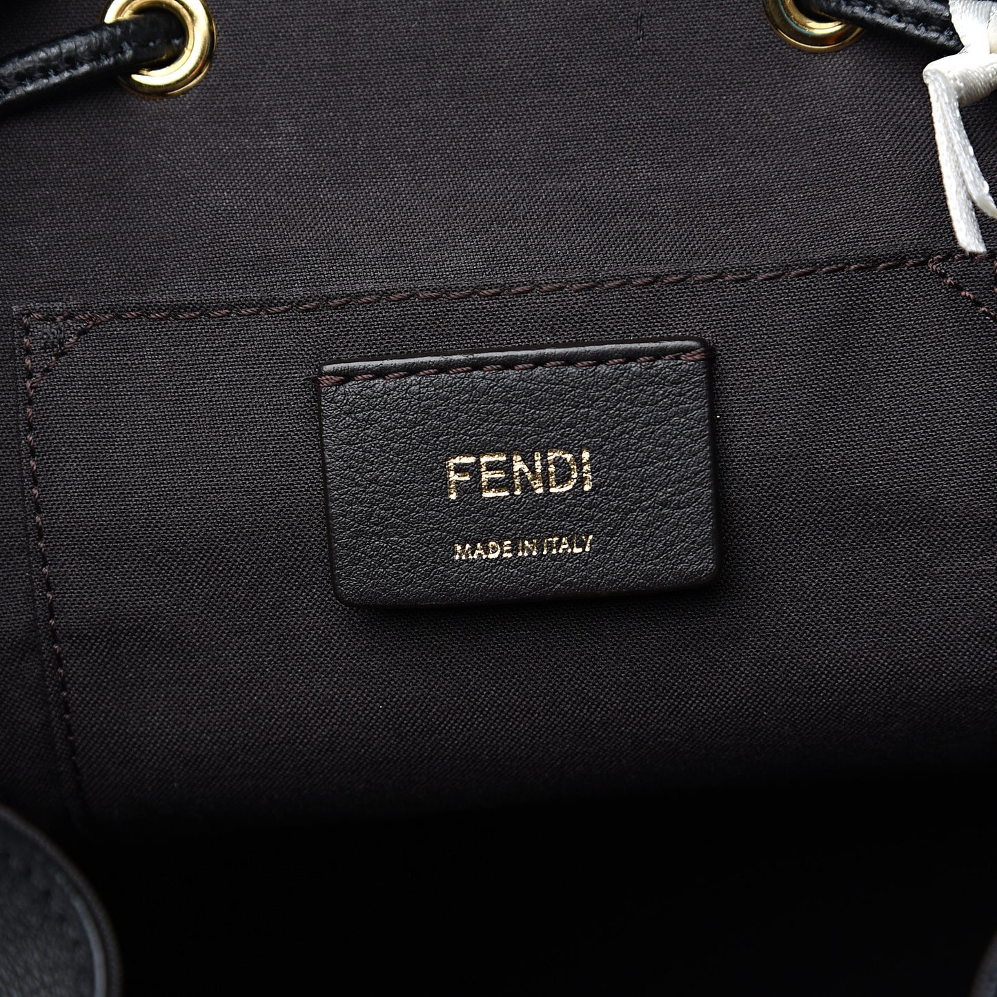 Vitello Cruise F is Fendi Drawstring Backpack Black