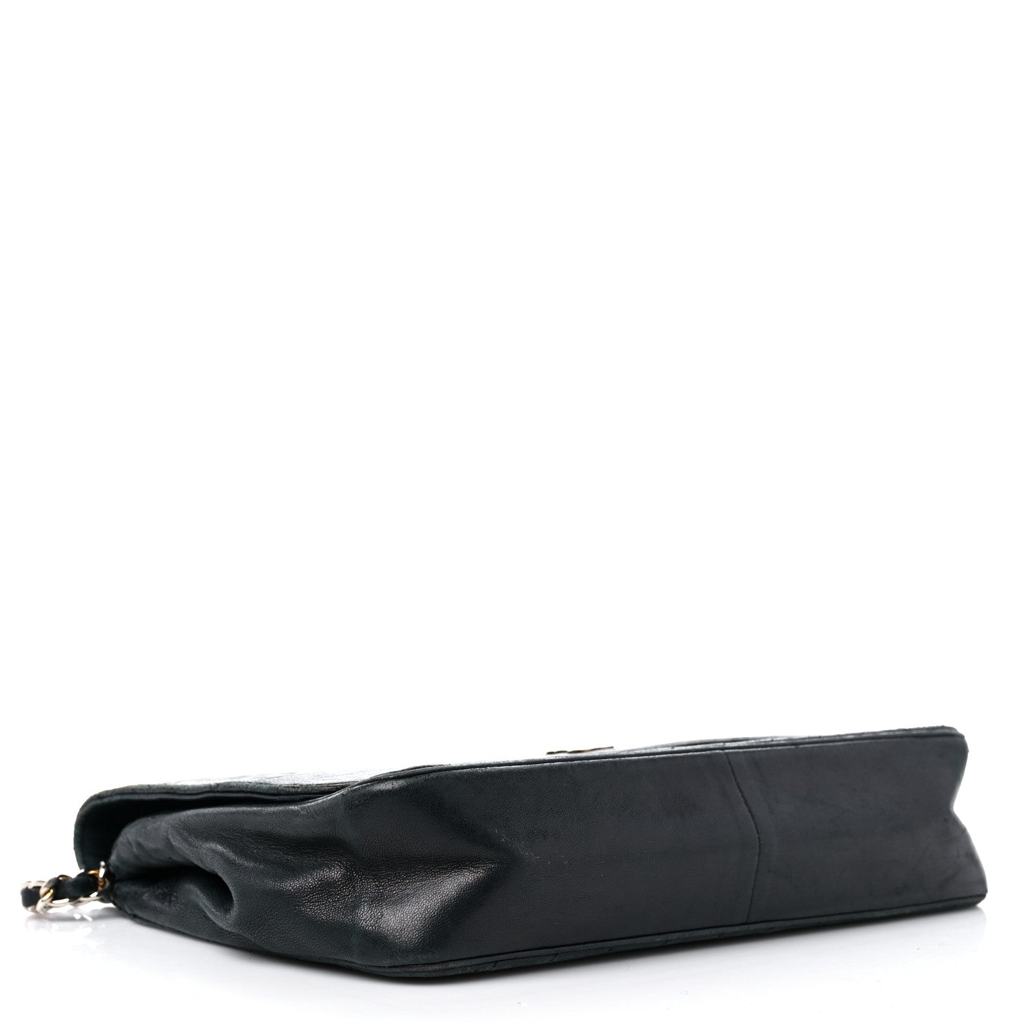 Chanel Lambskin Diagonal Quilted Small Single Flap Black 3 of 16
