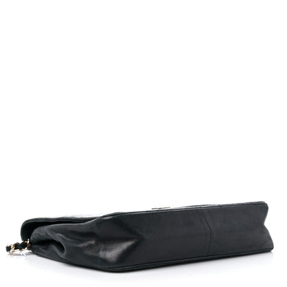 Chanel Lambskin Diagonal Quilted Small Single Flap Black 3 of 16