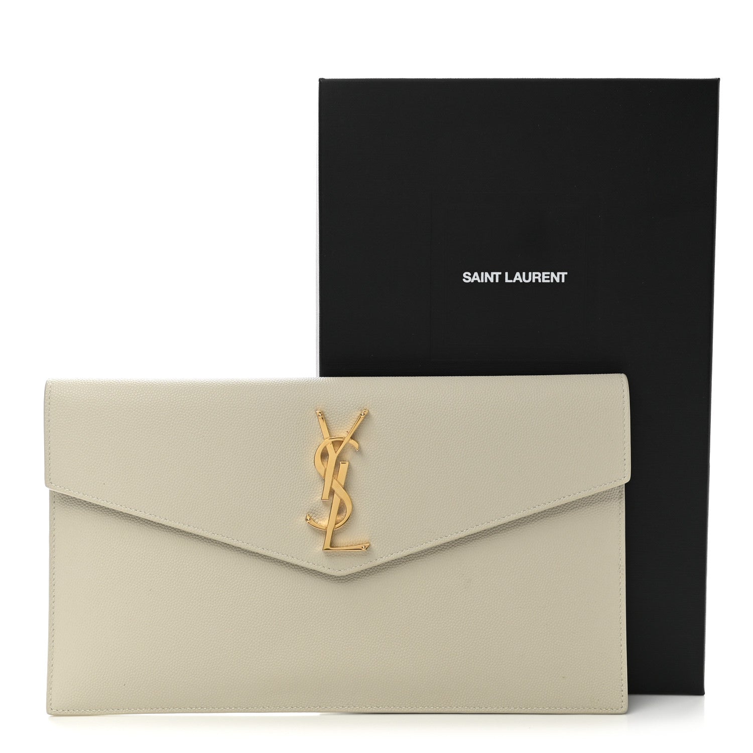 Saint Laurent Grain De Poudre Uptown Pouch Crema Soft 7 of 7