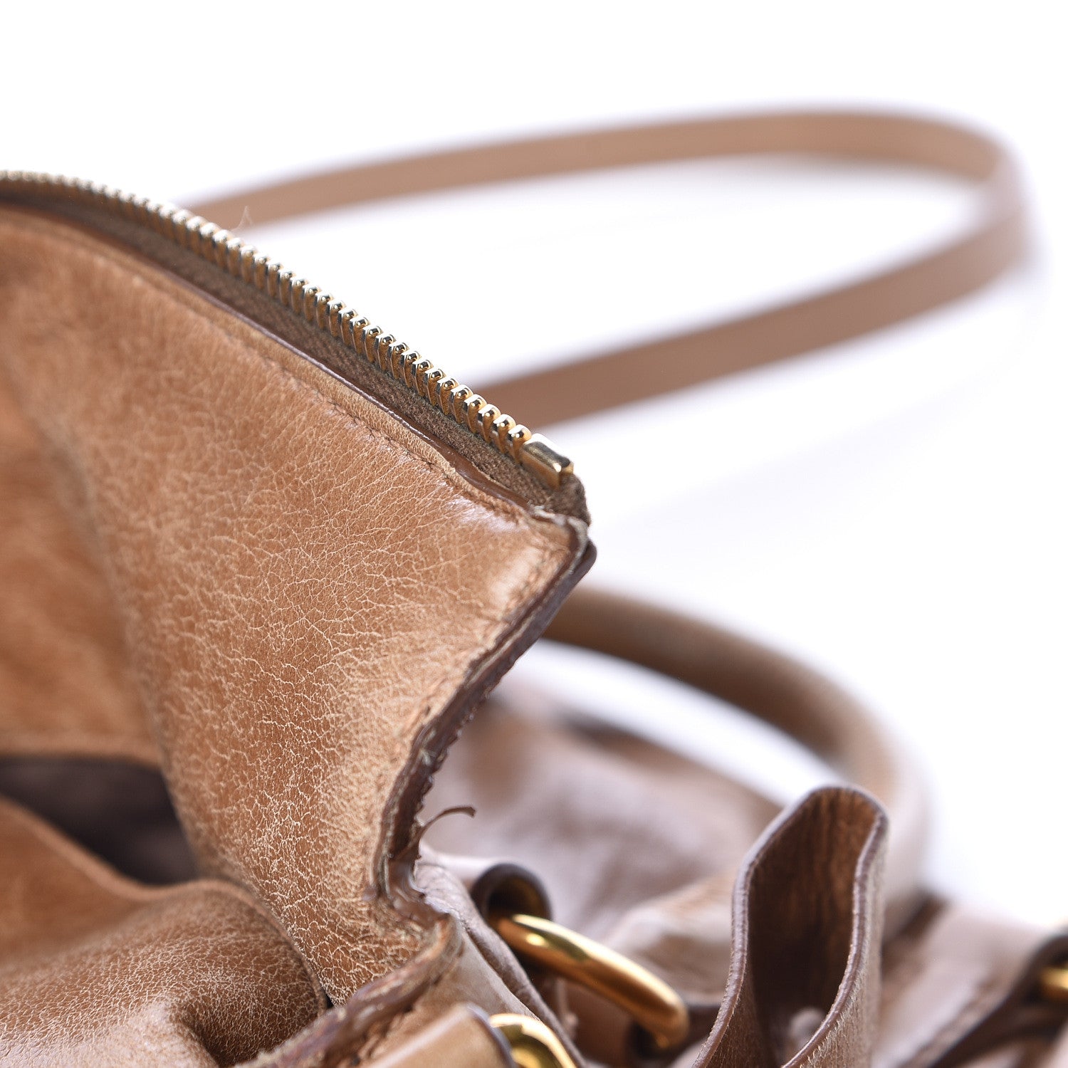 Miu Miu Vitello Lux Mini Bow Bag Brown 12 of 18