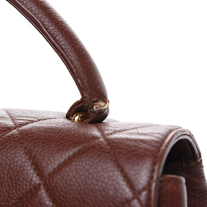 Chanel Caviar Quilted Jumbo Kelly Flap Brown 10 of 16
