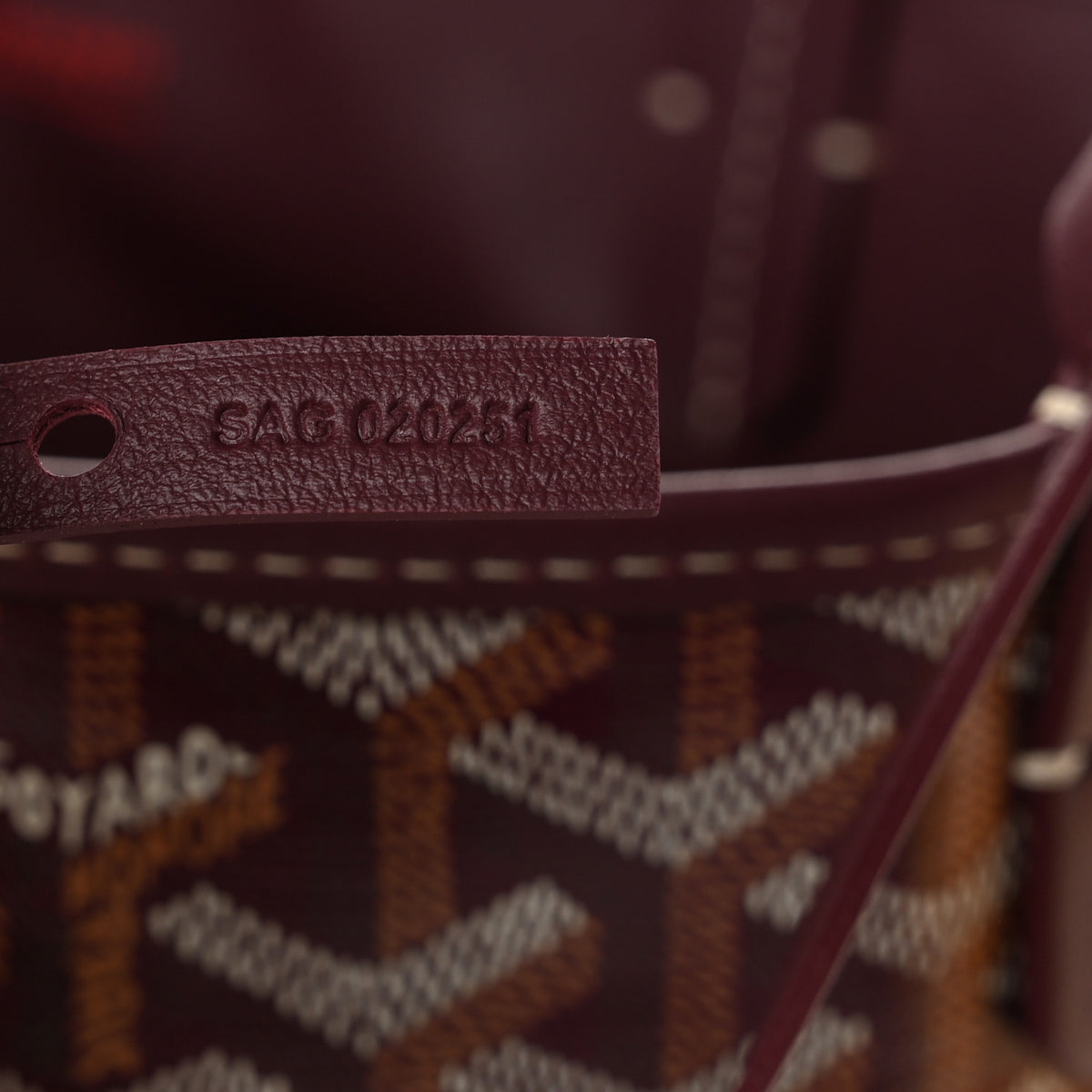 Goyard Goyardine Reversible Mini Anjou Burgundy 11 of 17
