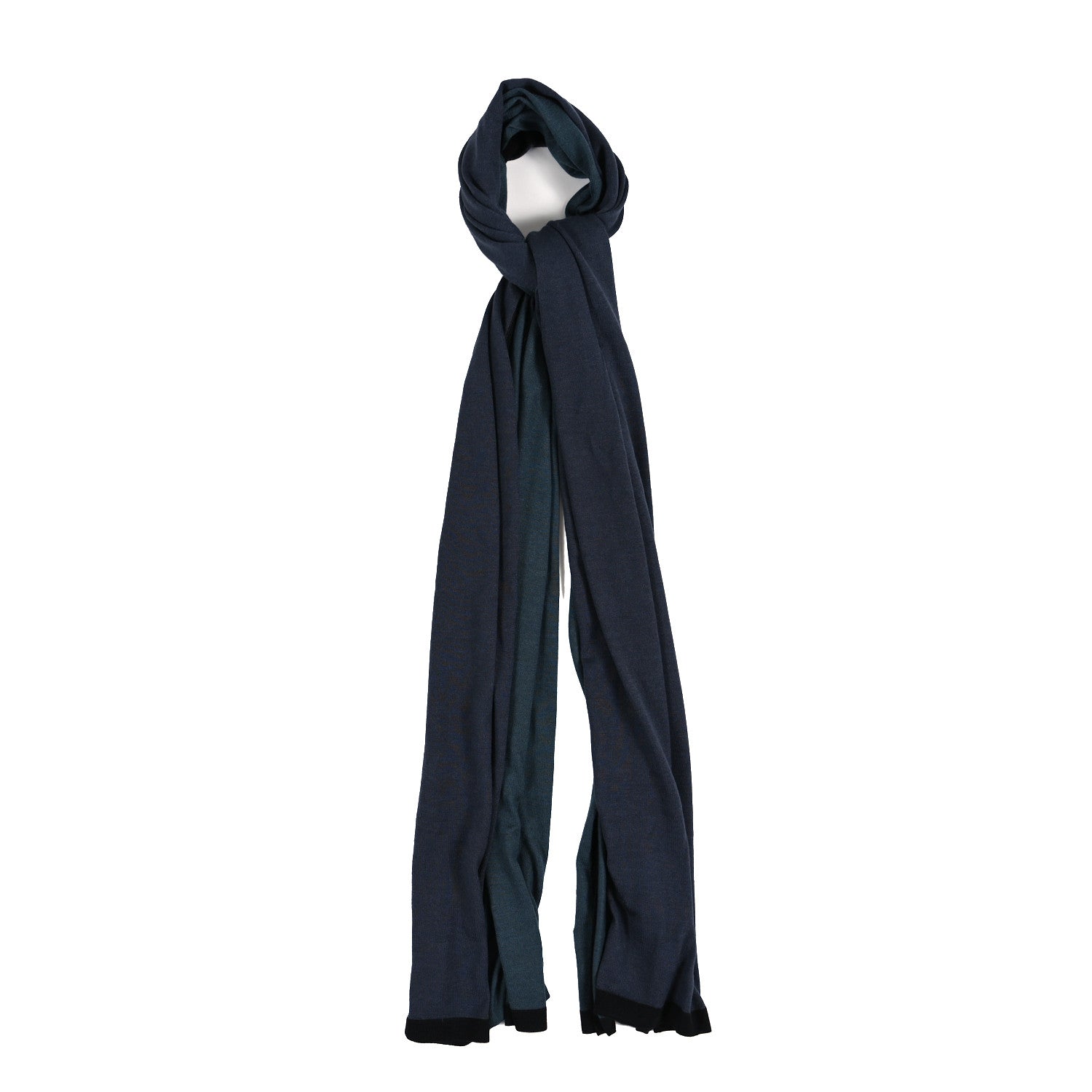 Hermes Cashmere Silk Stole Bleu 1 of 3