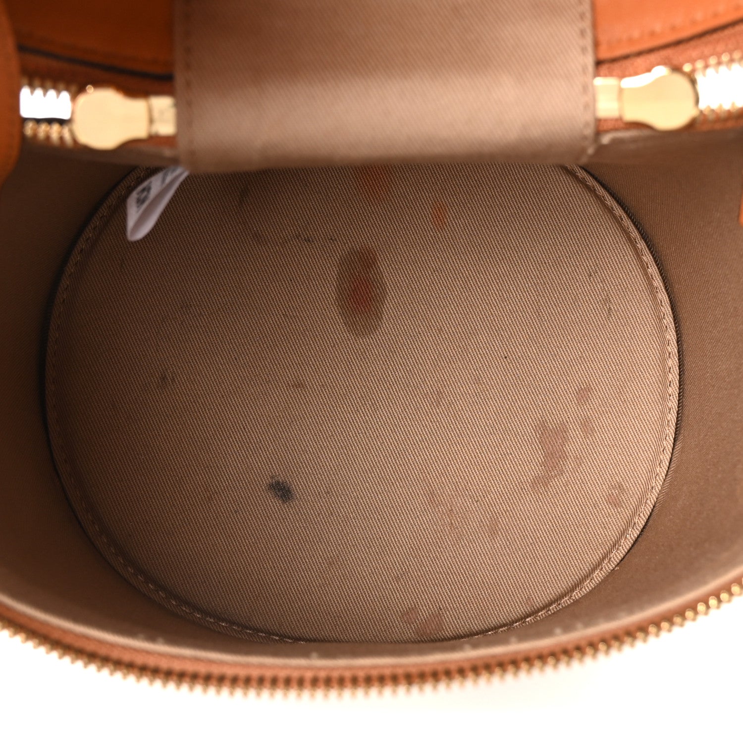 MCM Visetos Small Cylinder Crossbody Bag Cognac 5 of 10
