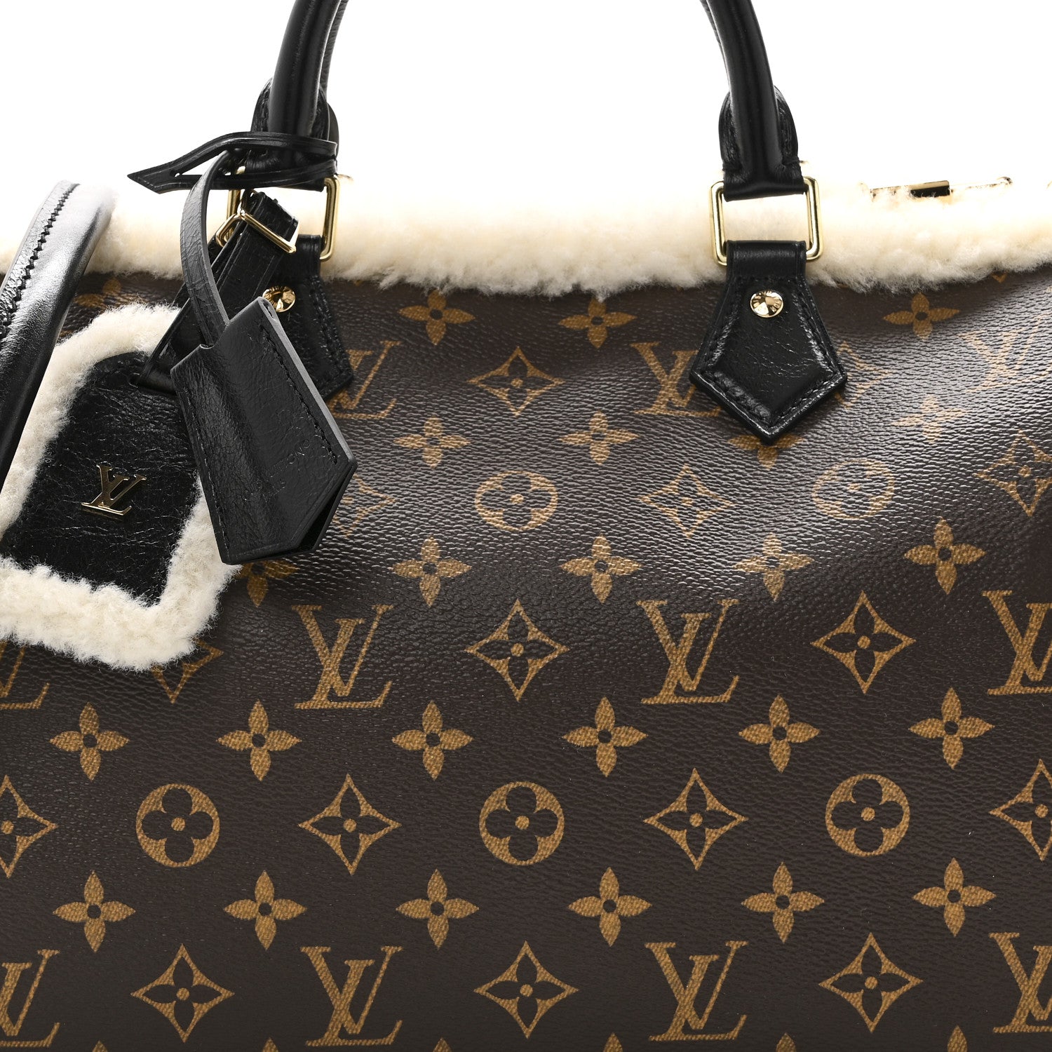 Louis Vuitton Monogram Shearling Speedy Soft 30 Teddy 7 of 9