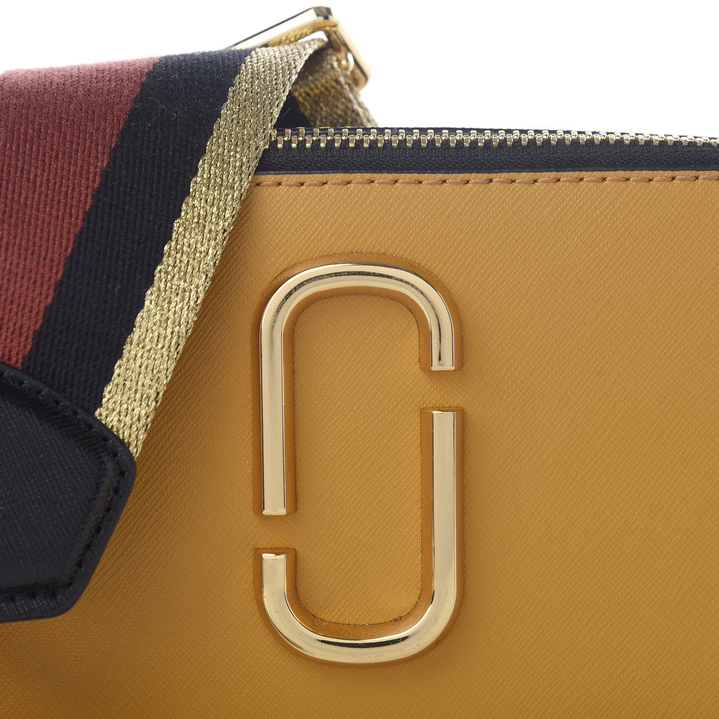 Saffiano Small Snapshot Camera Bag Mustard Multi