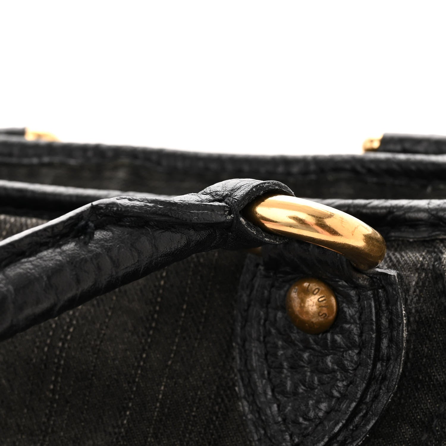 Louis Vuitton Denim Neo Cabby MM Black 18 of 22