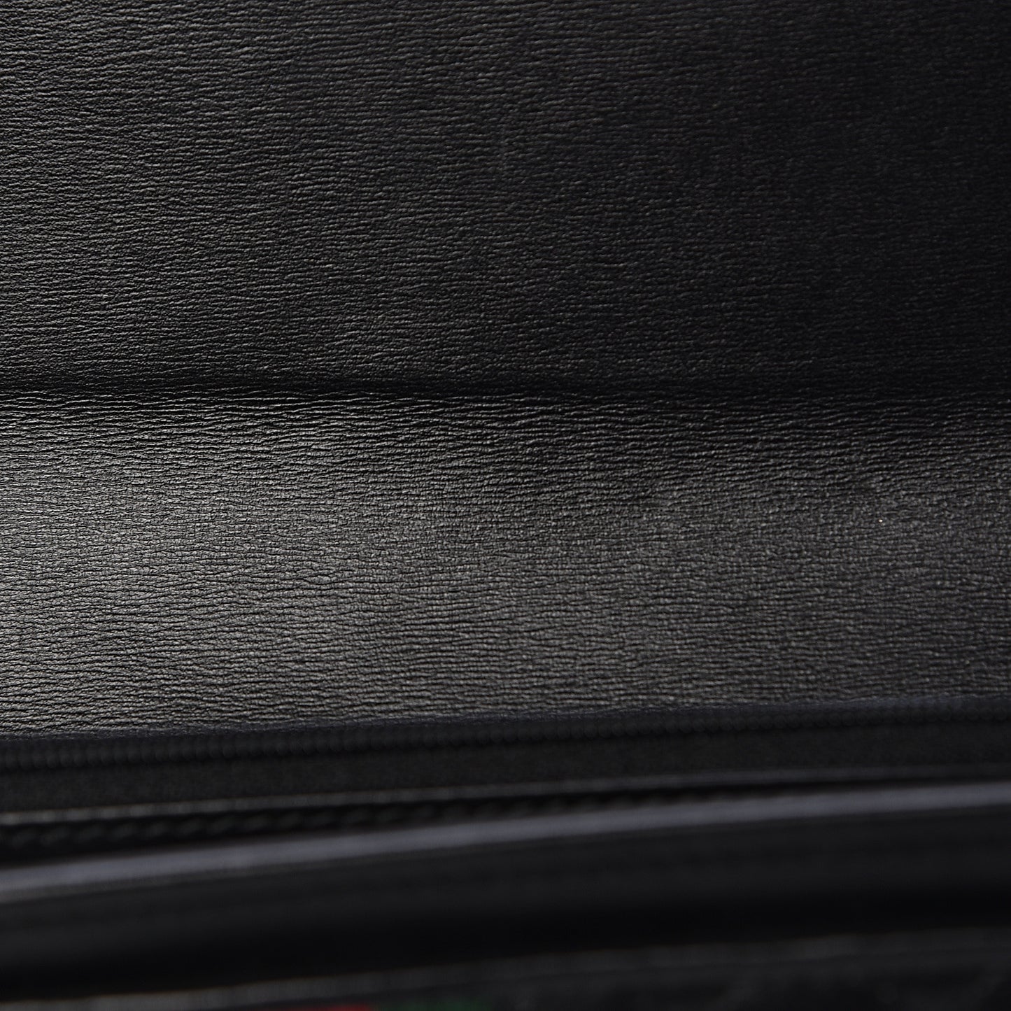 Calfskin Web Trapuntata GG Continental Wallet Black