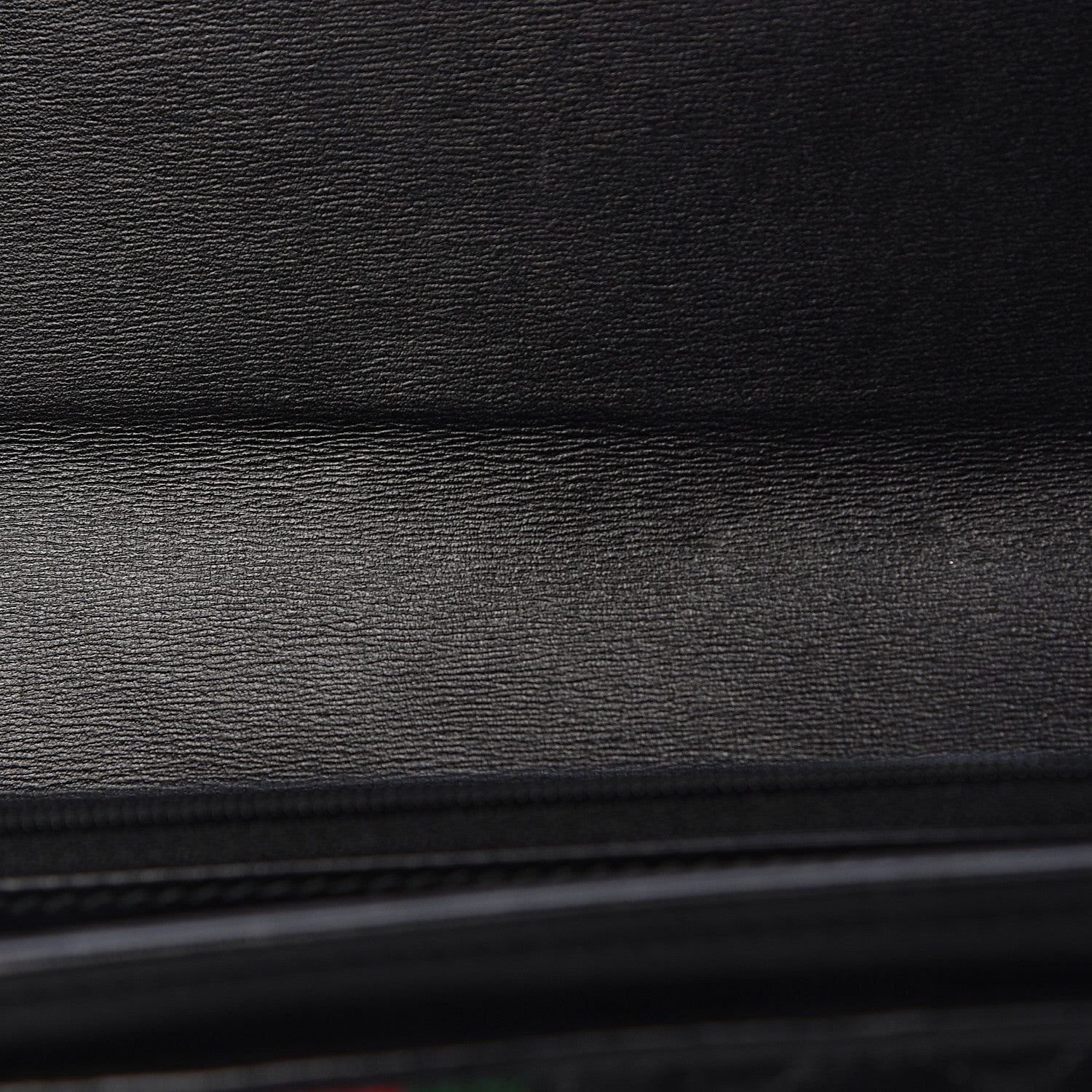 Gucci Calfskin Web Trapuntata GG Continental Wallet Black 11 of 12