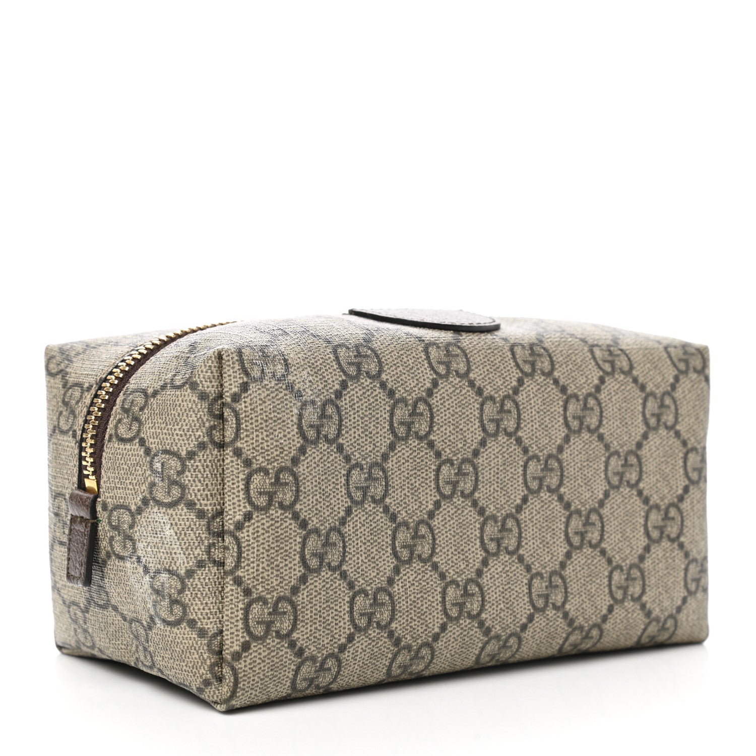 Gucci Soft GG Supreme Monogram Calfskin Medium Ophidia Cosmetic Case Beige Ebony New Acero 3 of 9