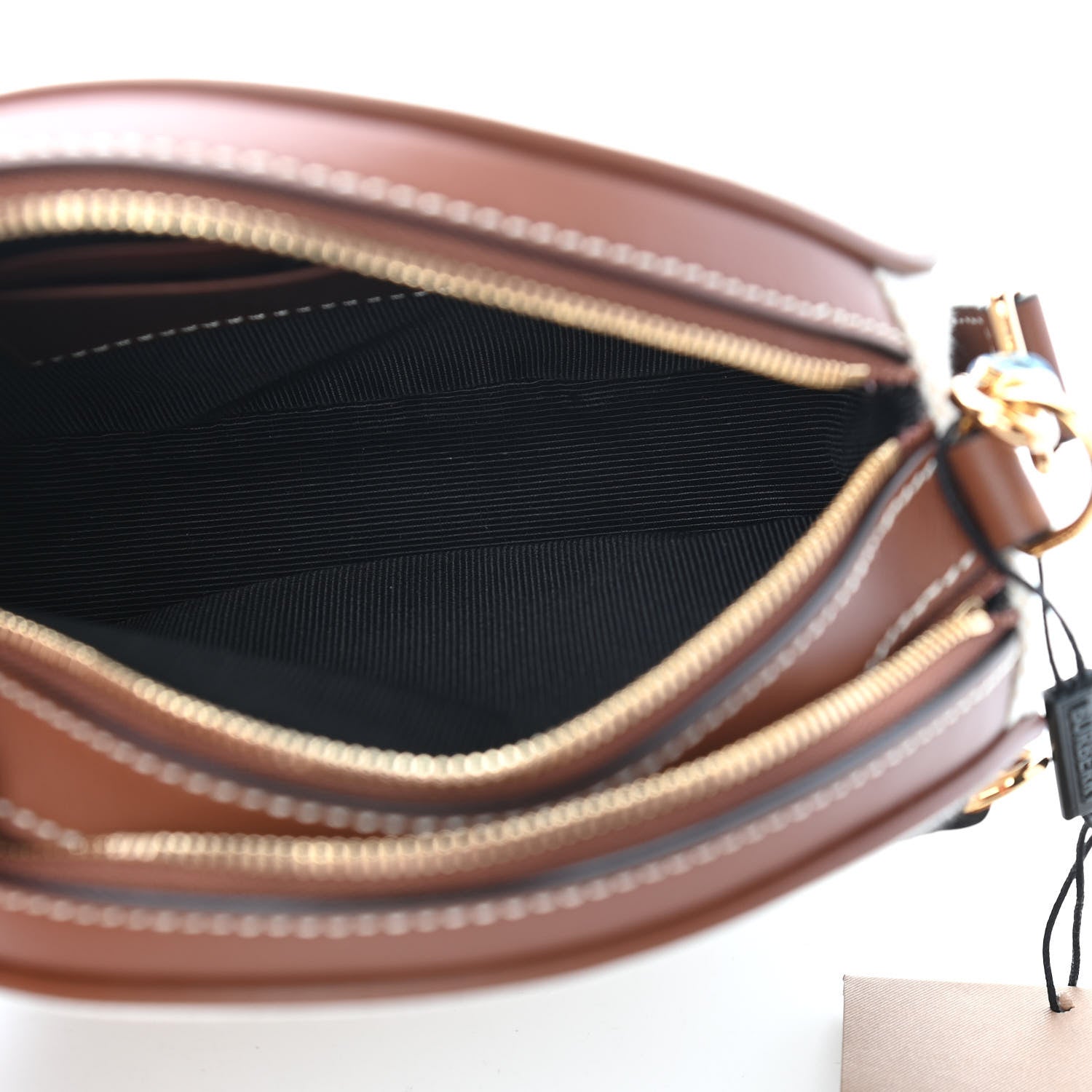 Burberry Canvas Calfskin Louise Bag Natural 6 of 10