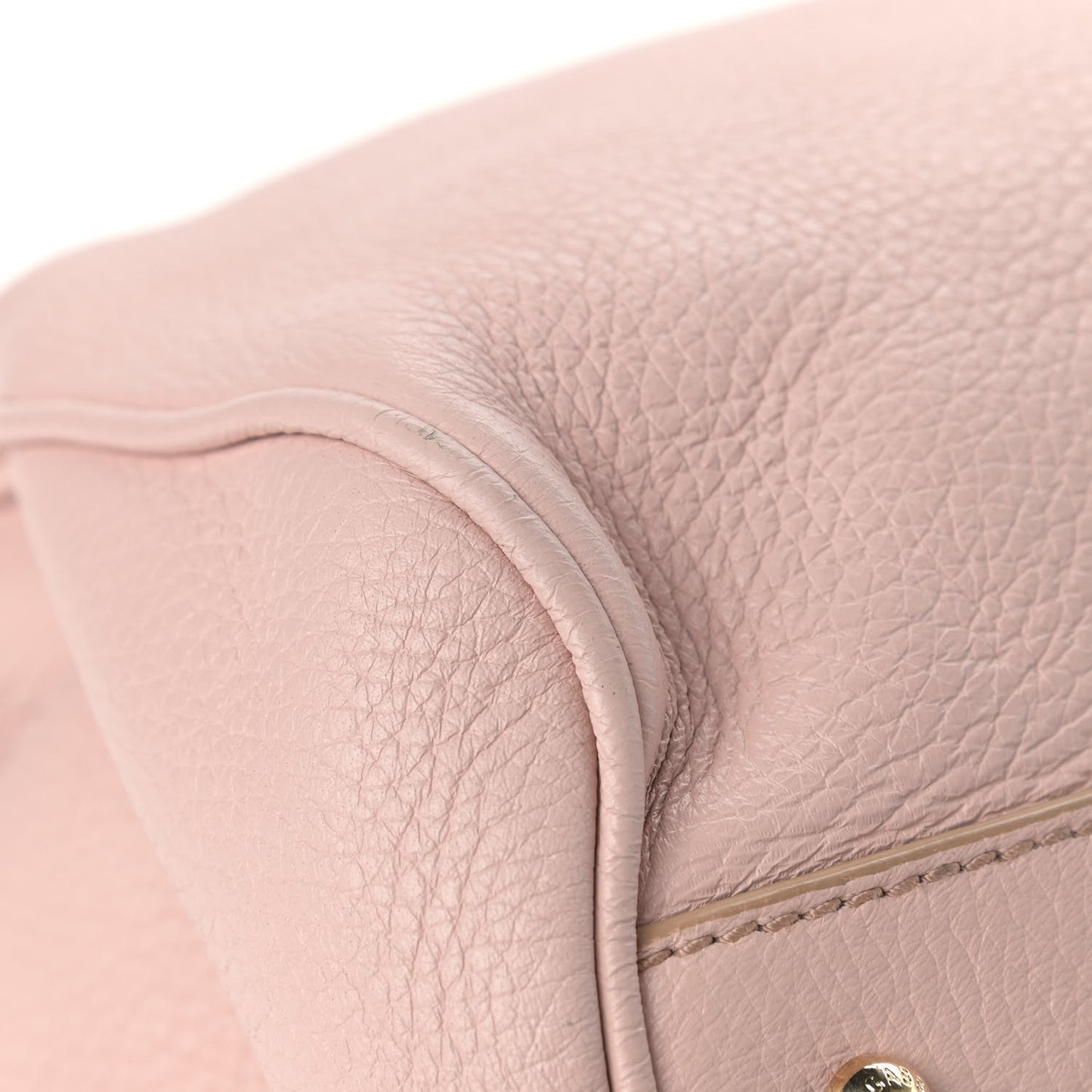 Grained Deerskin Extra Large Miss Sicily Satchel Light Pink