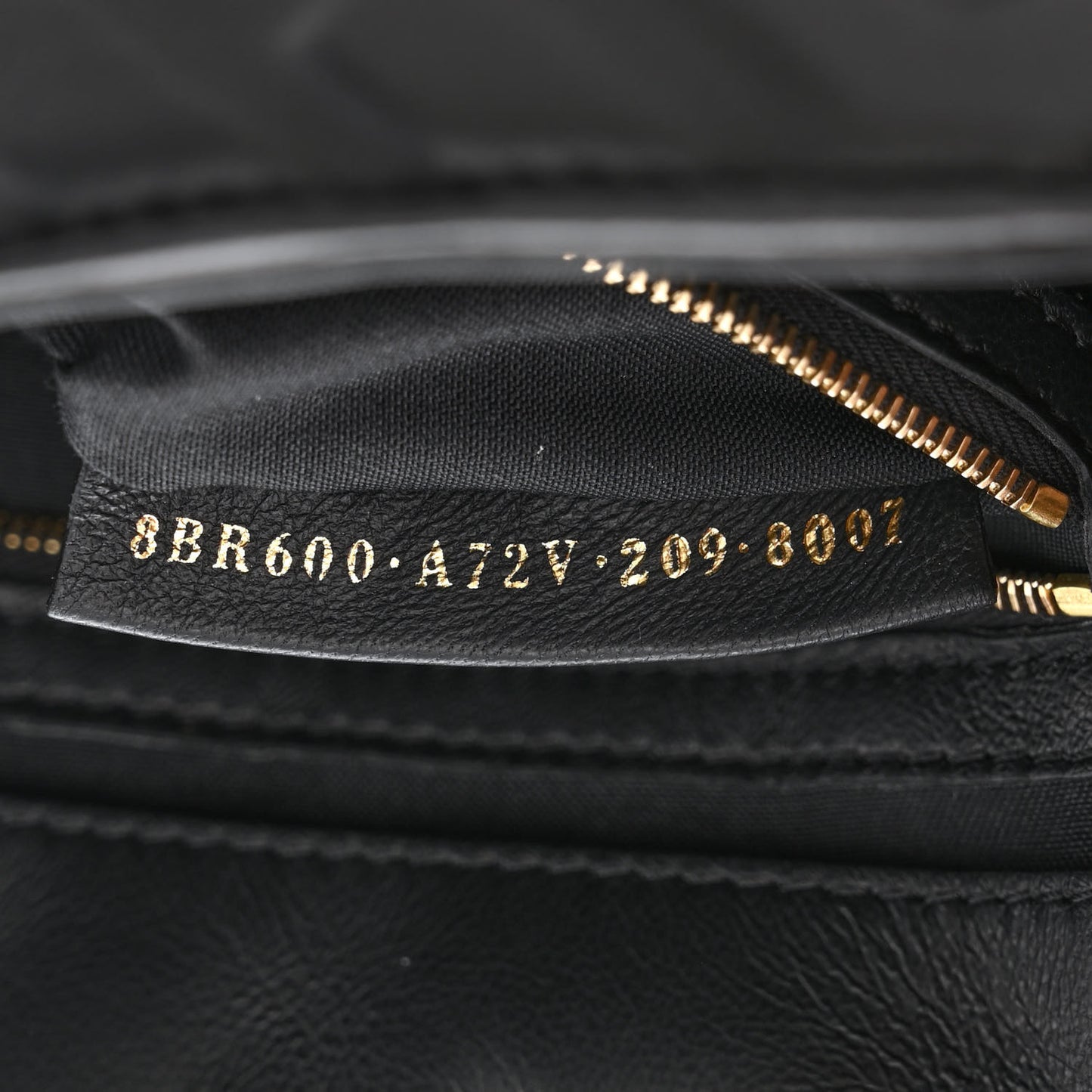 Nappa FF 1974 Embossed Baguette Black