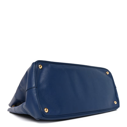 Prada Saffiano Large Galleria Double Zip Tote Bluette 4 of 9