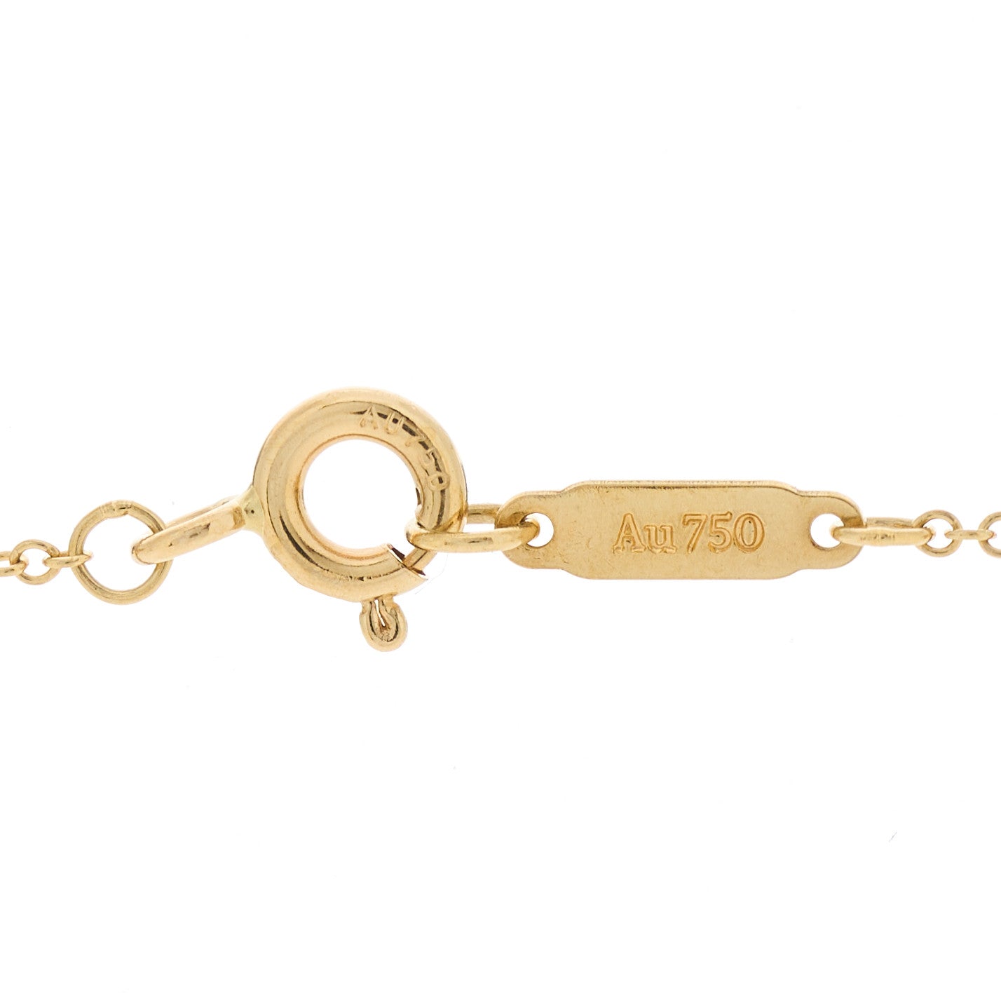 18K Yellow Gold Diamond Atlas Pierced Key Pendant Necklace