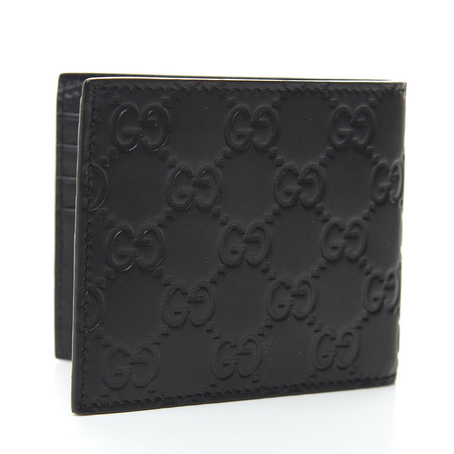 X MLB Guccissima LA Dodgers Embroidered Bi-Fold Wallet Black Green