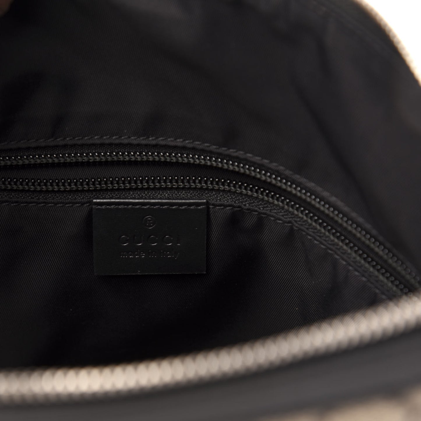 GG Supreme Monogram Web Messenger Bag Black