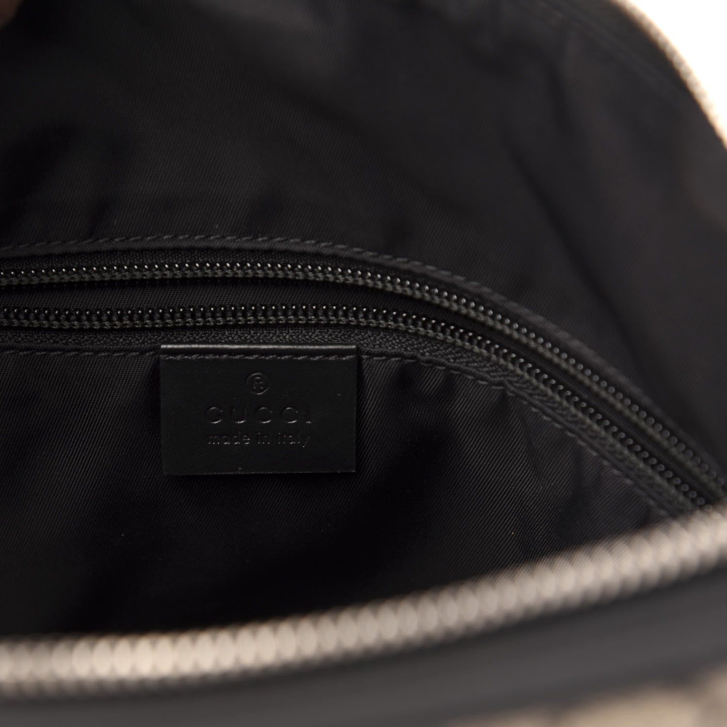 Gucci GG Supreme Monogram Web Messenger Bag Black 6 of 12