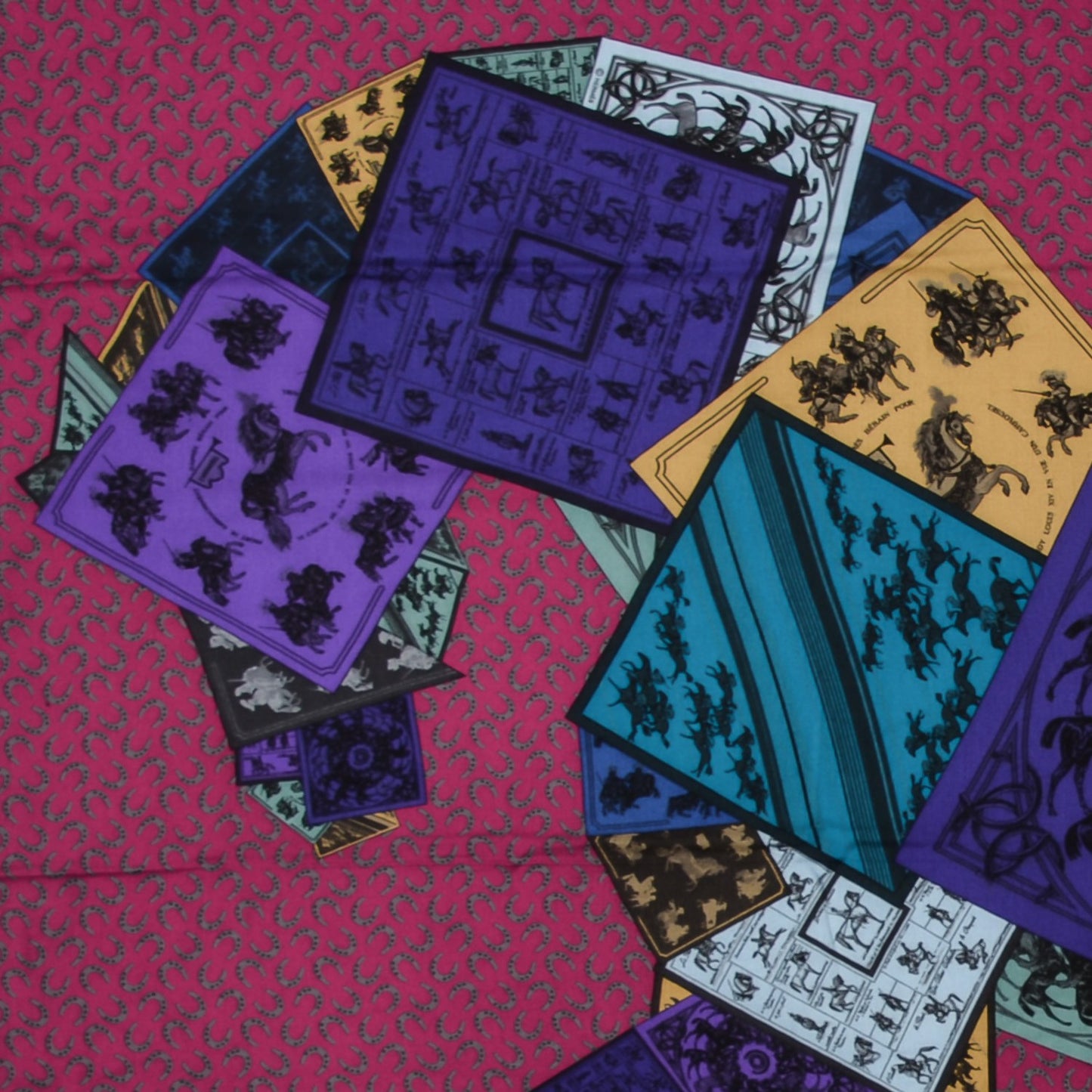 Cashmere Silk A Cheval Sur Mon Carre Shawl GM 140