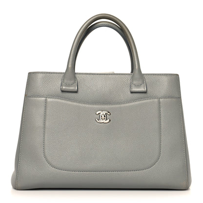 Chanel Grained Calfskin Small Neo Executive Shopper Tote Grey 1 of 20